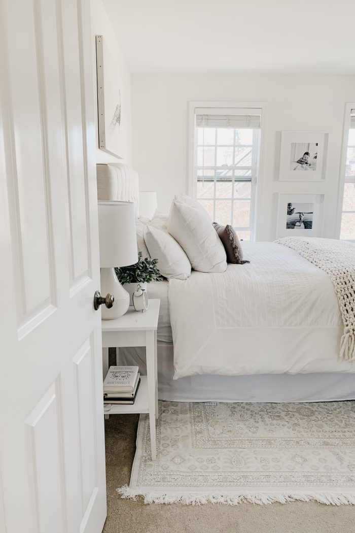 A Bright + White Bedroom